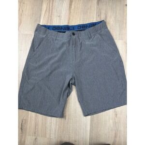 Denali Mens Hybrid Shorts Heather Grey Stretch Quick Dry Water Size 36 D427617S
